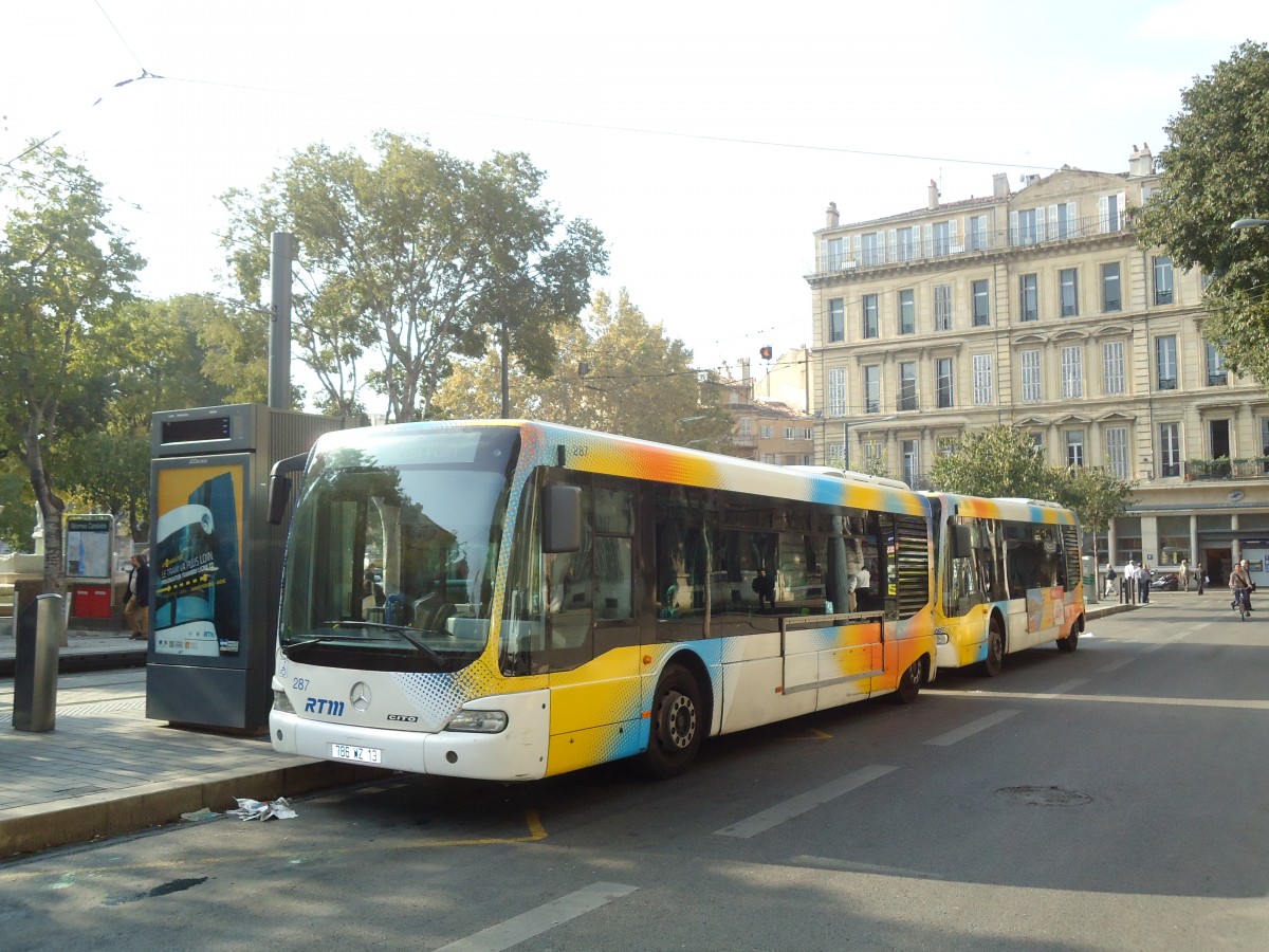 (130'532) - RTM Marseille - Nr. 287/786 WZ 13 - Mercedes am 15. Oktober 2010 in Marseille, Reformes Canebire