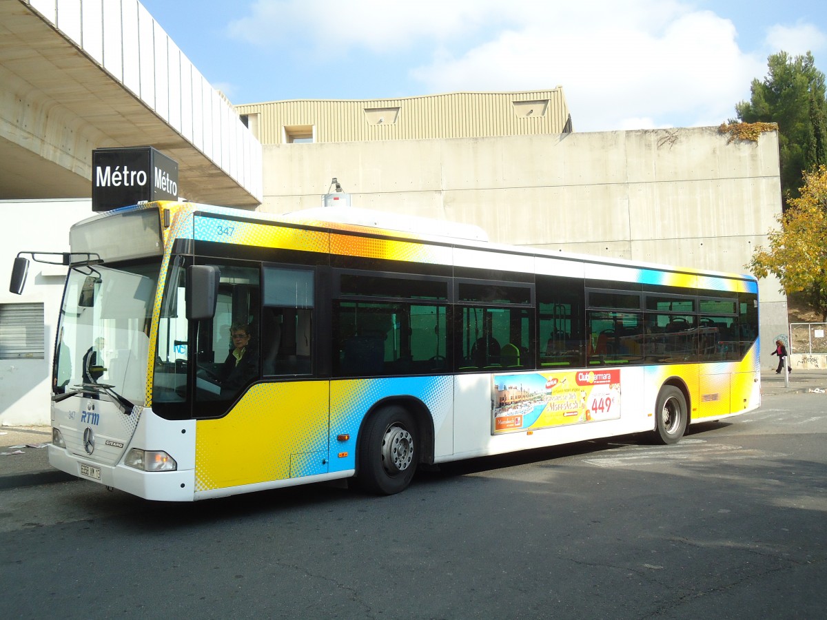 (130'539) - RTM Marseille - Nr. 347/6358 XM 13 - Mercedes am 15. Oktober 2010 in Marseille, La Rose