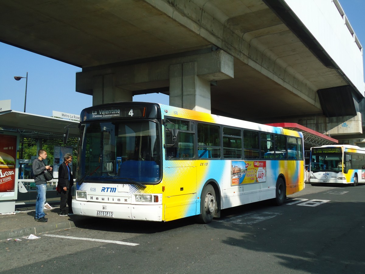 (130'554) - RTM Marseille - Nr. 608/6919 SP 13 - Heuliez am 15. Oktober 2010 in Marseille, La Rose