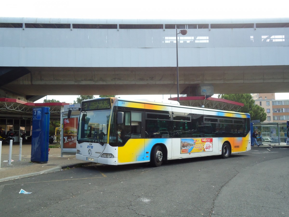 (130'564) - RTM Marseille - Nr. 368/6657 XM 13 - Mercedes am 15. Oktober 2010 in Marseille, La Rose