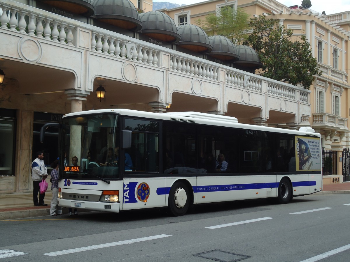 (130'637) - Aus Frankreich: TAM Nice - Nr. 1214/J742 - Setra am 16. Oktober 2010 in Monaco, Casino