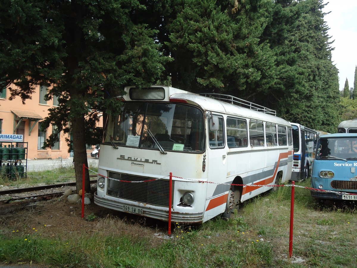 (130'707) - Muse Bus, Breil-sur-Roya - 569 SW 06 - Saviem am 16. Oktober 2010 in Breil-sur-Roya, Museum