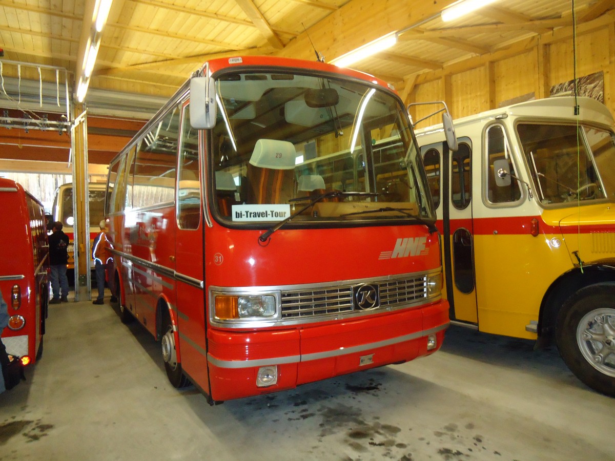 (130'793) - Biegger, Uster - Nr. 31 - Setra (ex AFA Adelboden Nr. 31; ex AFA Adelboden Nr. 10; ex Frhlich, Zrich) am 24. Oktober 2010 in Ziegelbrcke, Museum