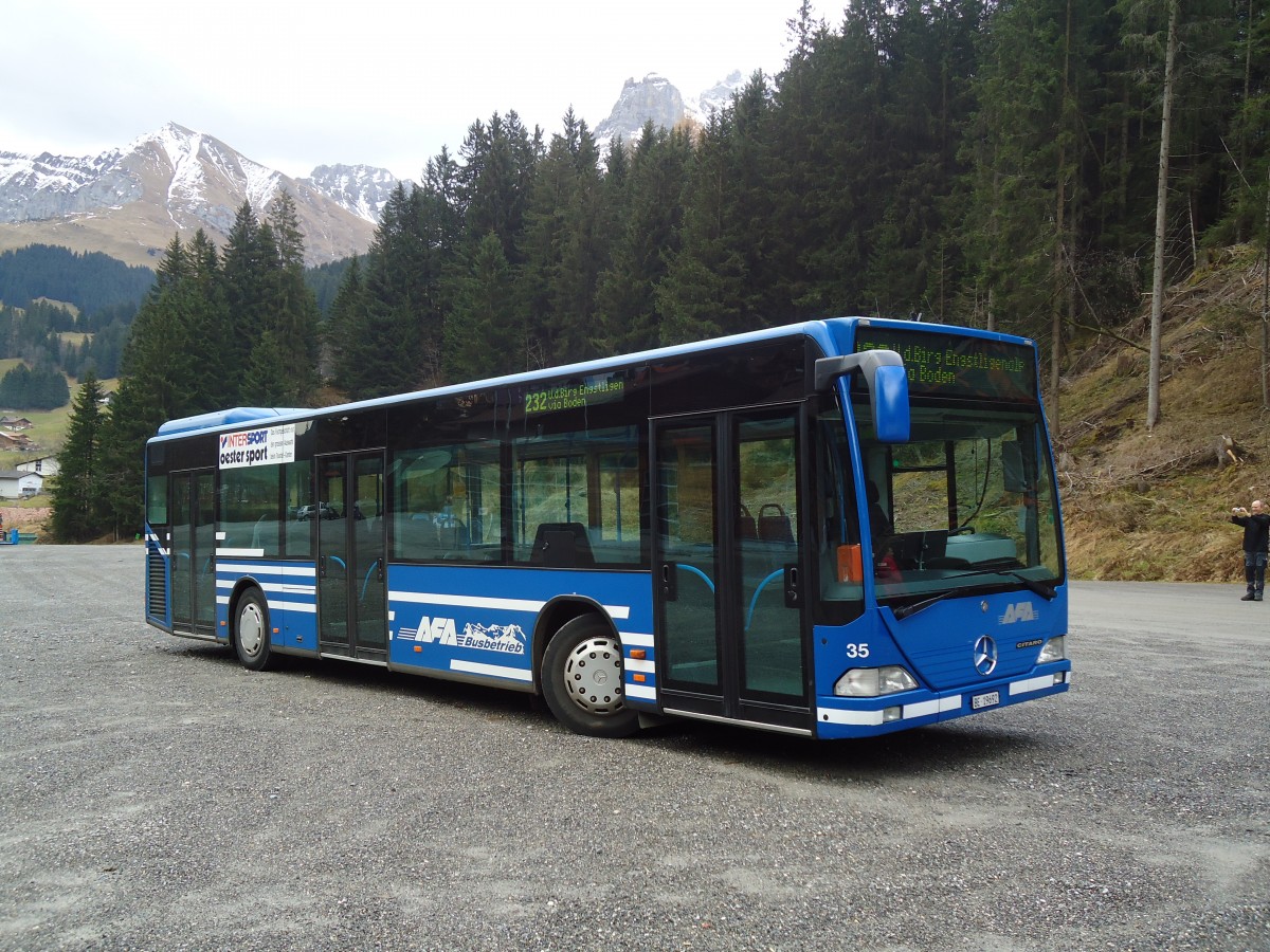 (130'951) - AFA Adelboden - Nr. 35/BE 19'692 - Mercedes (ex Nr. 1) am 15. November 2010 in Adelboden, ASB
