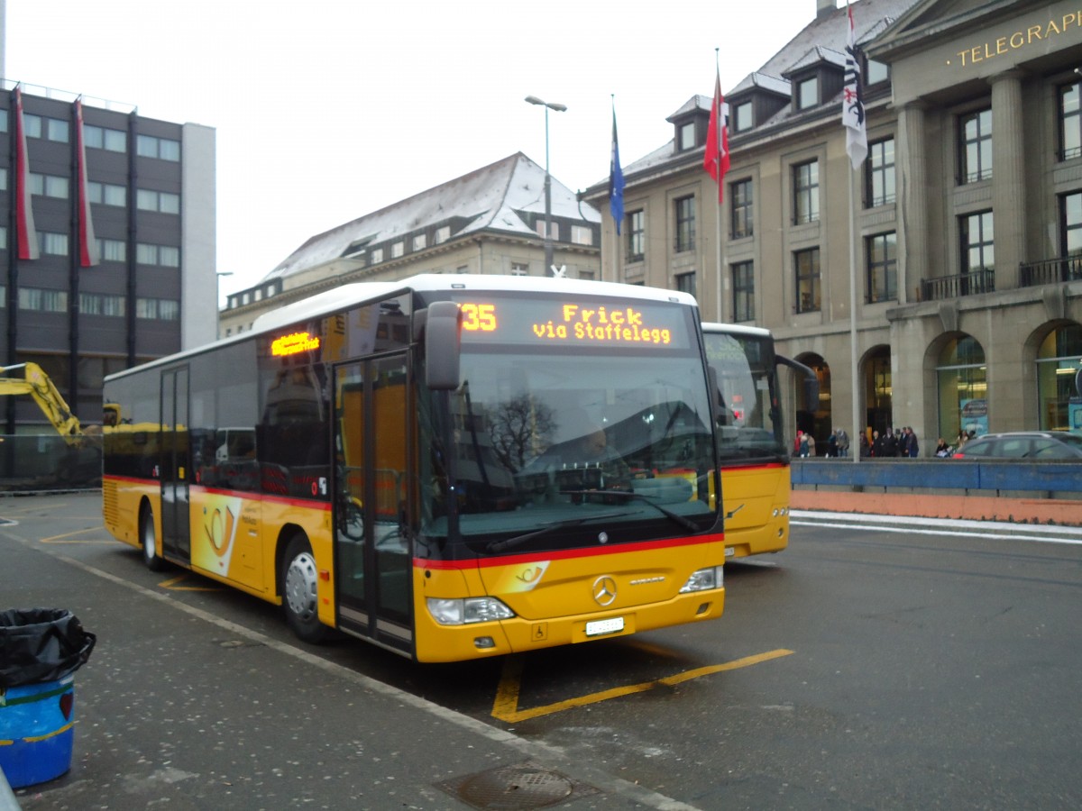 (131'631) - PostAuto Nordschweiz - AG 428'667 - Mercedes am 15. Dezember 2010 beim Bahnhof Aarau