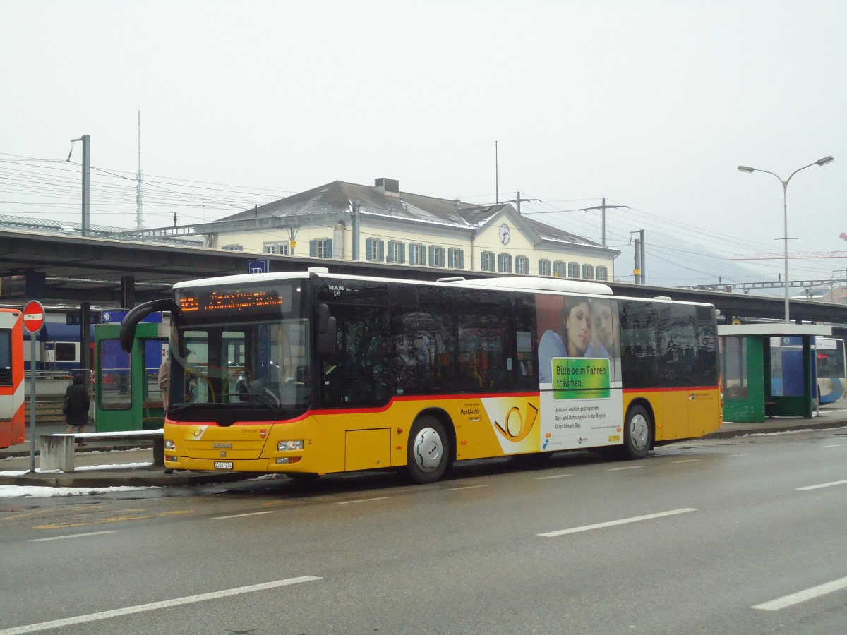 (131'805) - Wyss, Boningen - SO 107'274 - MAN am 29. Dezember 2010 beim Bahnhof Olten