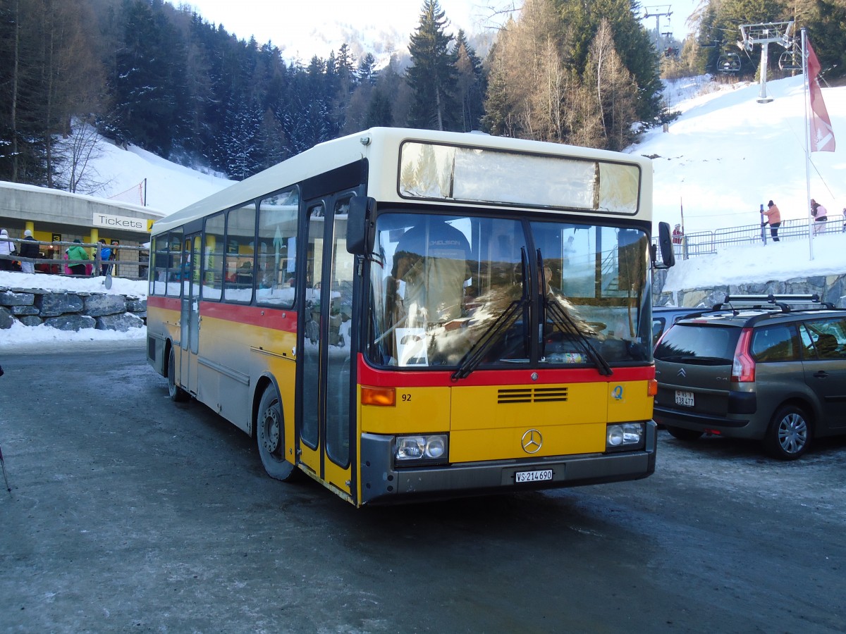 (131'955) - Buchard, Leytron - Nr. 92/VS 214'690 - Mercedes/Hess (ex Voegtlin-Meyer, Brugg Nr. 75) am 2. Januar 2011 in Ovronnaz, Tlsige