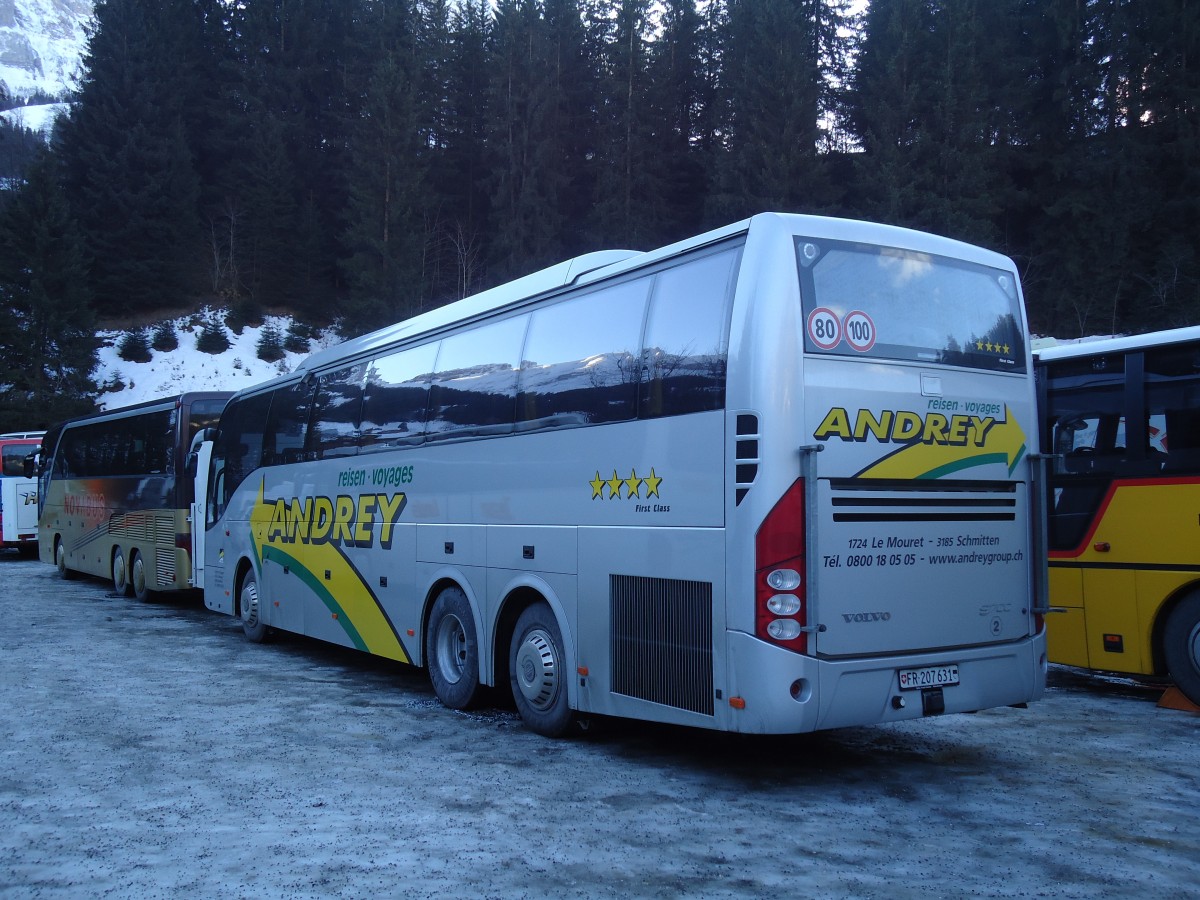 (132'038) - Andrey, Le Mouret - Nr. 2/FR 207'631 - Volvo am 8. Januar 2011 in Adelboden, ASB