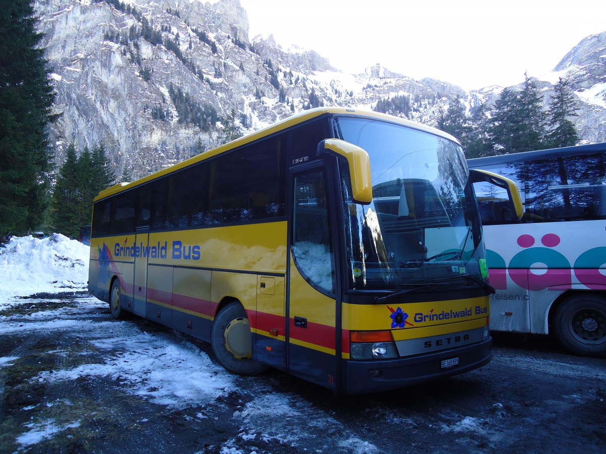 (132'126) - AVG Grindelwald - Nr. 31/BE 365'895 - Setra am 8. Januar 2011 in Adelboden, Unter dem Birg