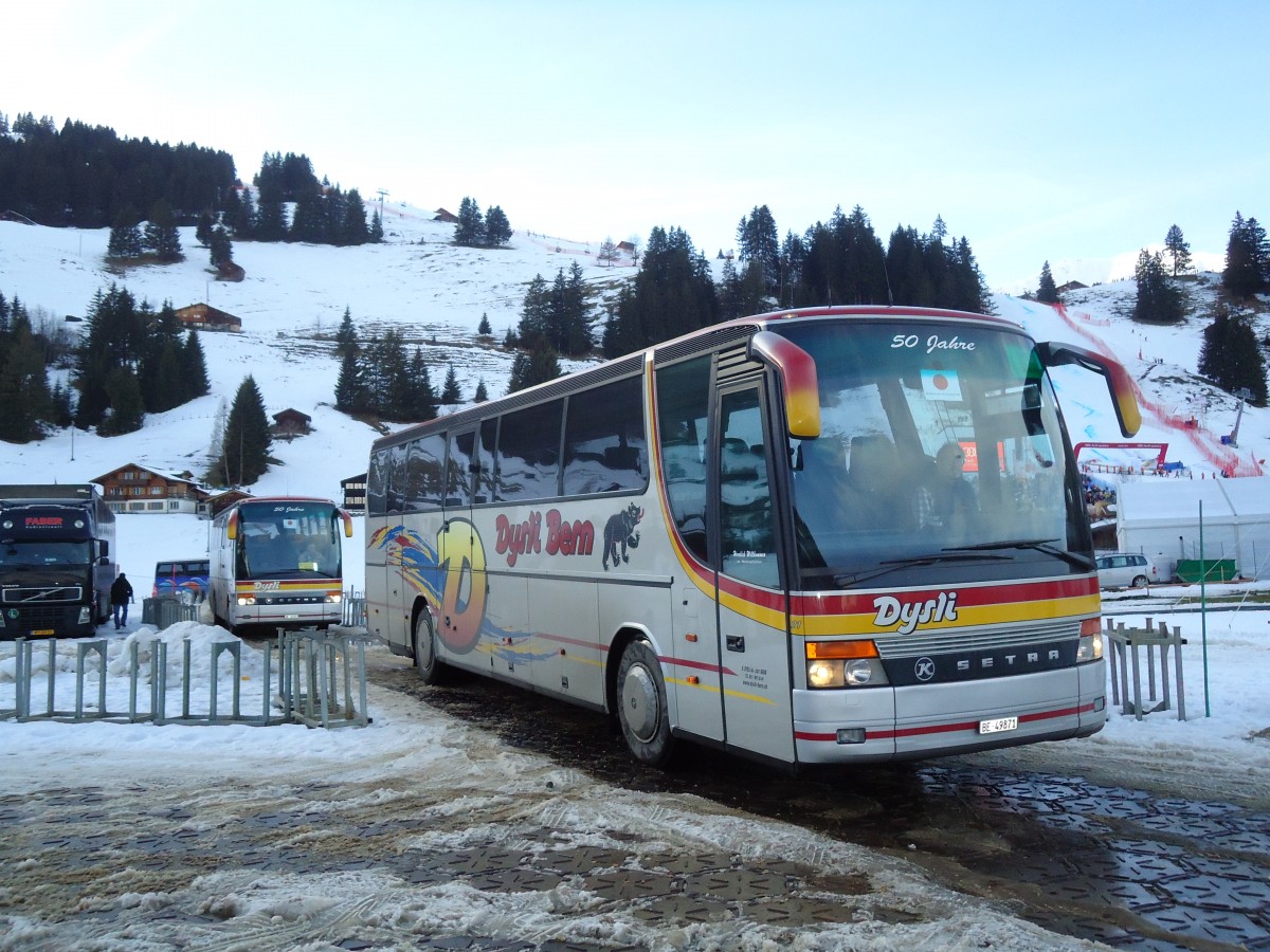 (132'175) - Dysli, Bern - Nr. 21/BE 49'871 - Setra (ex Fass, D-Wilhelmshaven) am 8. Januar 2011 in Adelboden, Weltcup