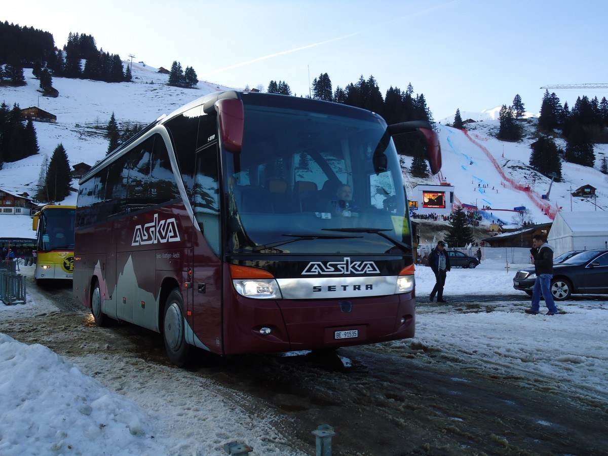 (132'190) - ASKA Aeschi - Nr. 53/BE 91'535 - Setra am 8. Januar 2011 in Adelboden, Weltcup