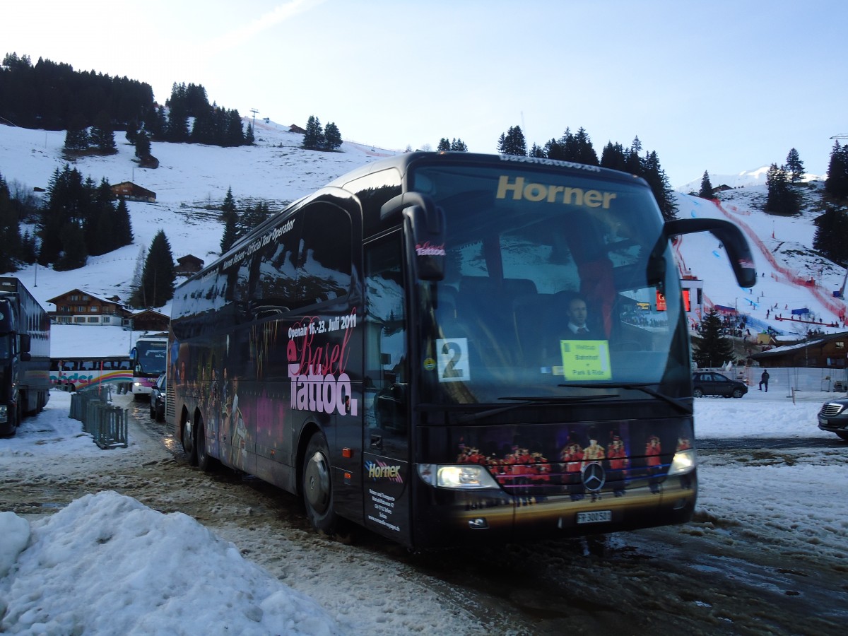 (132'194) - Horner, Tafers - Nr. 1/FR 300'501 - Mercedes am 8. Januar 2011 in Adelboden, Weltcup