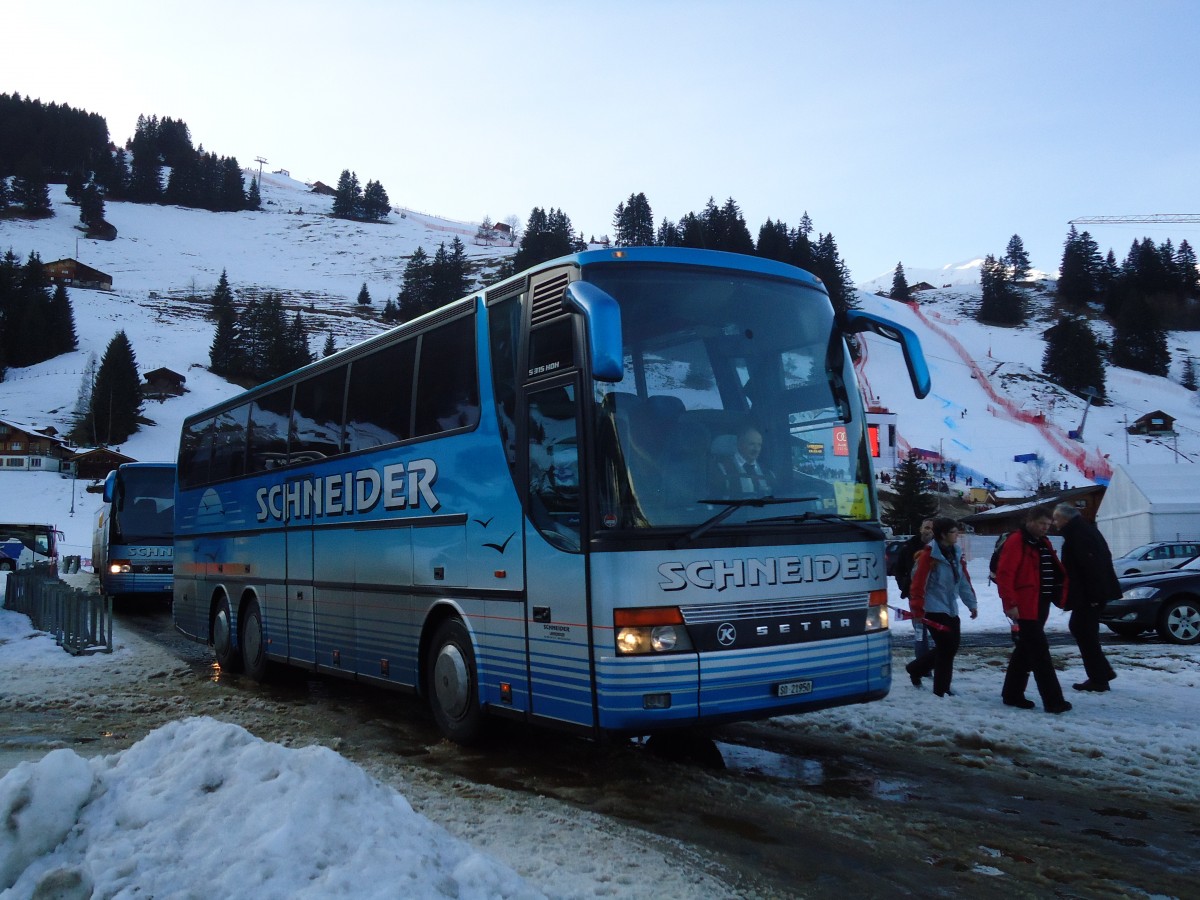 (132'200) - Schneider, Langendorf - SO 21'950 - Setra am 8. Januar 2011 in Adelboden, Weltcup