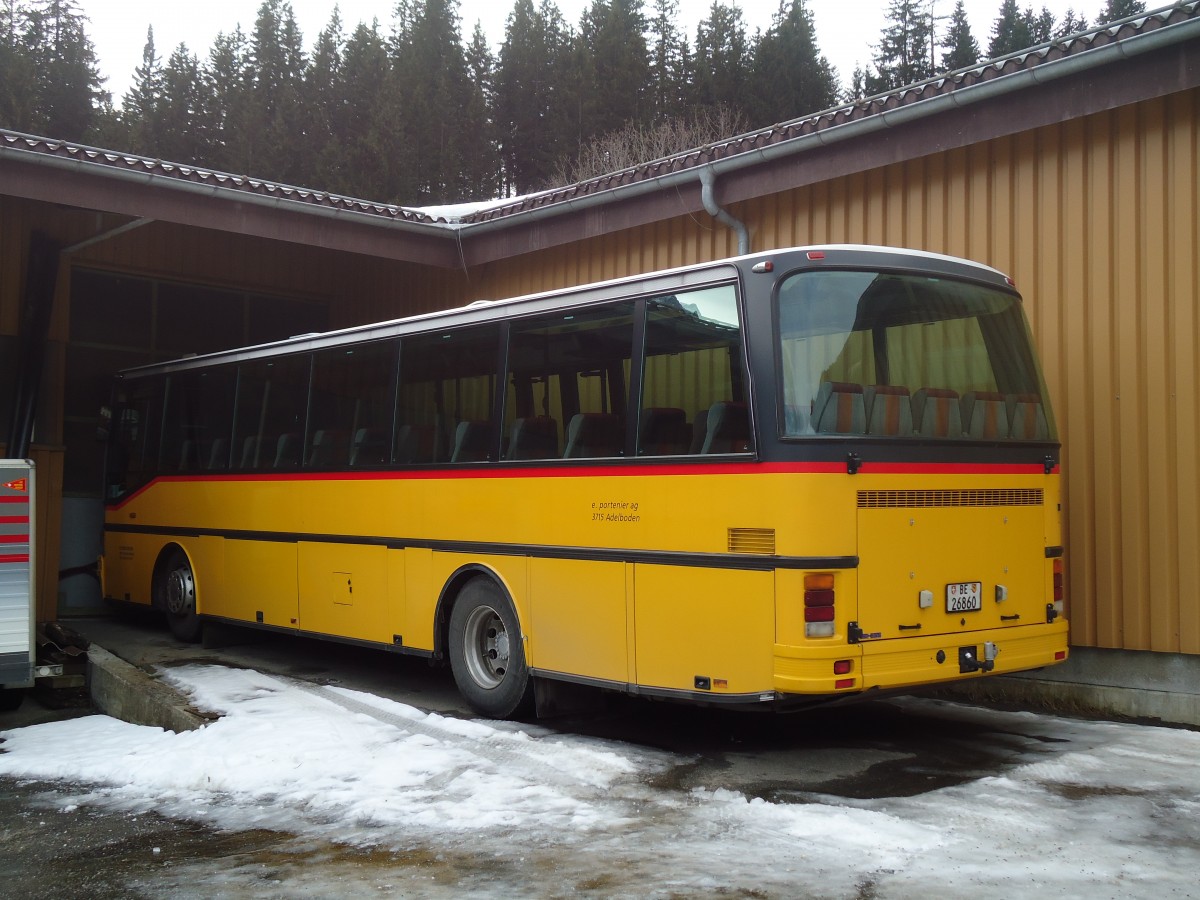 (132'224) - Portenier, Adelboden - Nr. 8/BE 26'860 - Setra (ex Geiger, Adelboden Nr. 8; ex P 25'053) am 9. Januar 2011 in Adelboden, Garage