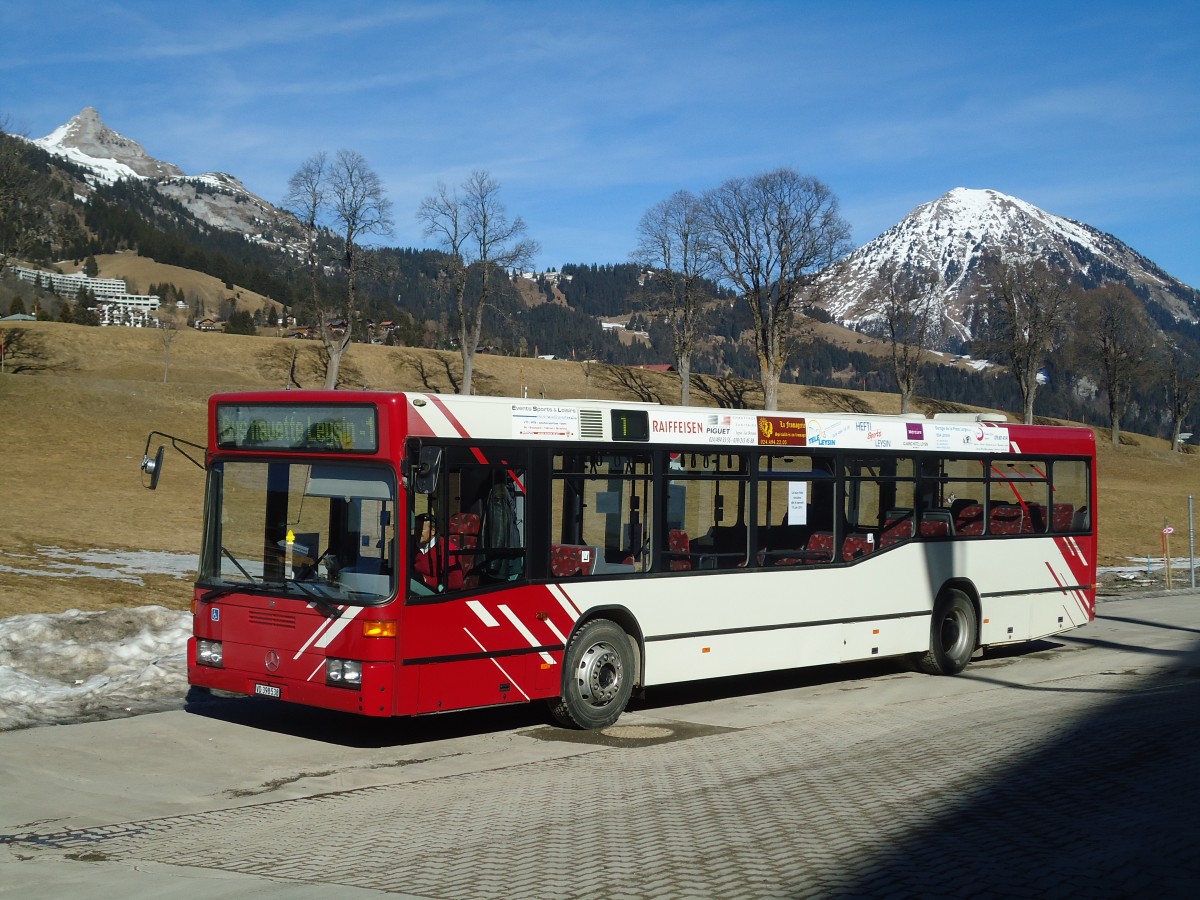 (132'488) - Leysin-Excursions, Leysin - VD 398'538 - Mercedes (ex Krada, D-Bblingen; ex VAG Freiburg/D Nr. 841) am 6. Februar 2011 in Leysin, Patinoire-Camping