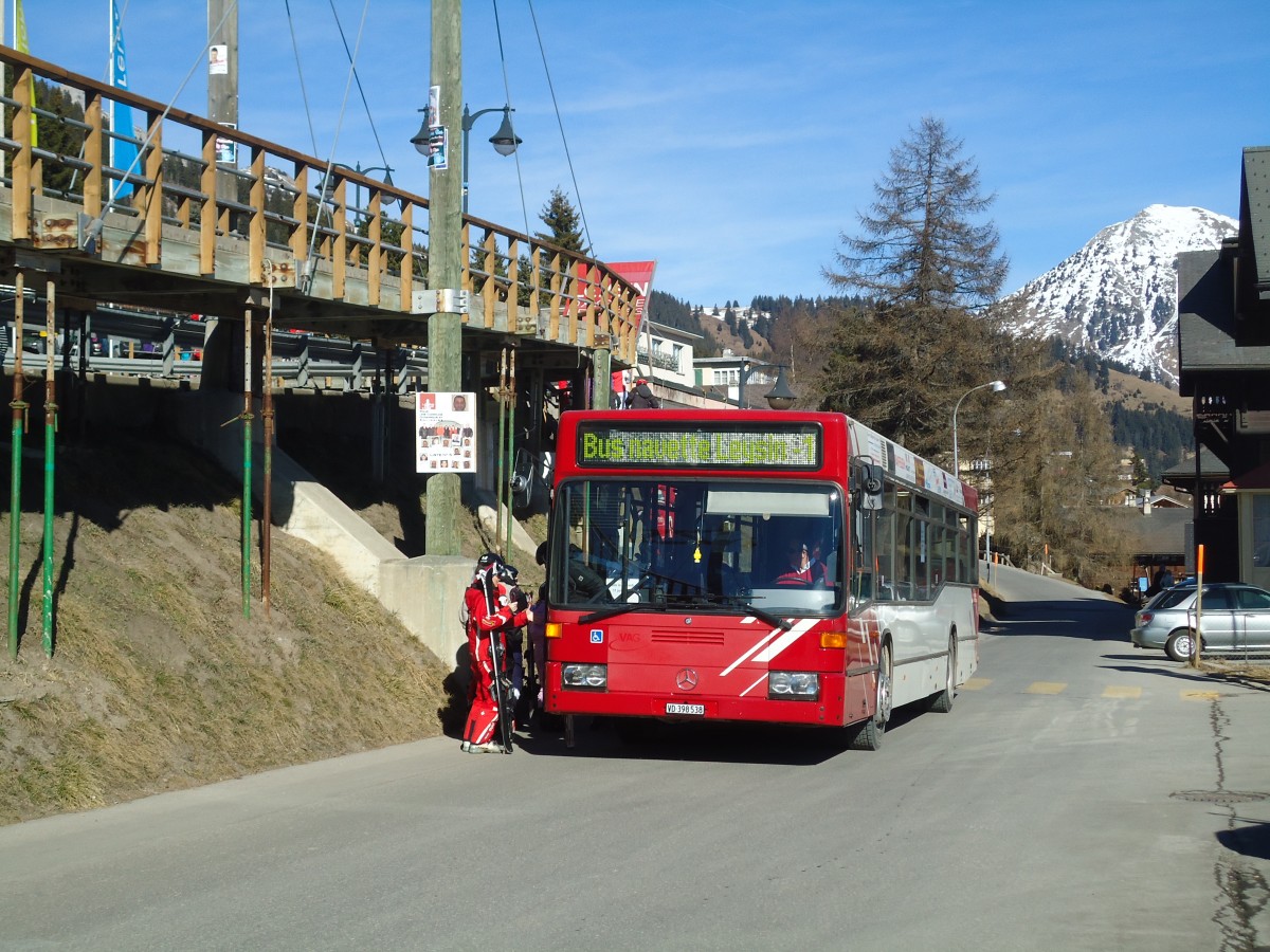 (132'491) - Leysin-Excursions, Leysin - VD 398'538 - Mercedes (ex Krada, D-Bblingen; ex VAG Freiburg/D Nr. 841) am 6. Februar 2011 in Leysin, Tlphrique