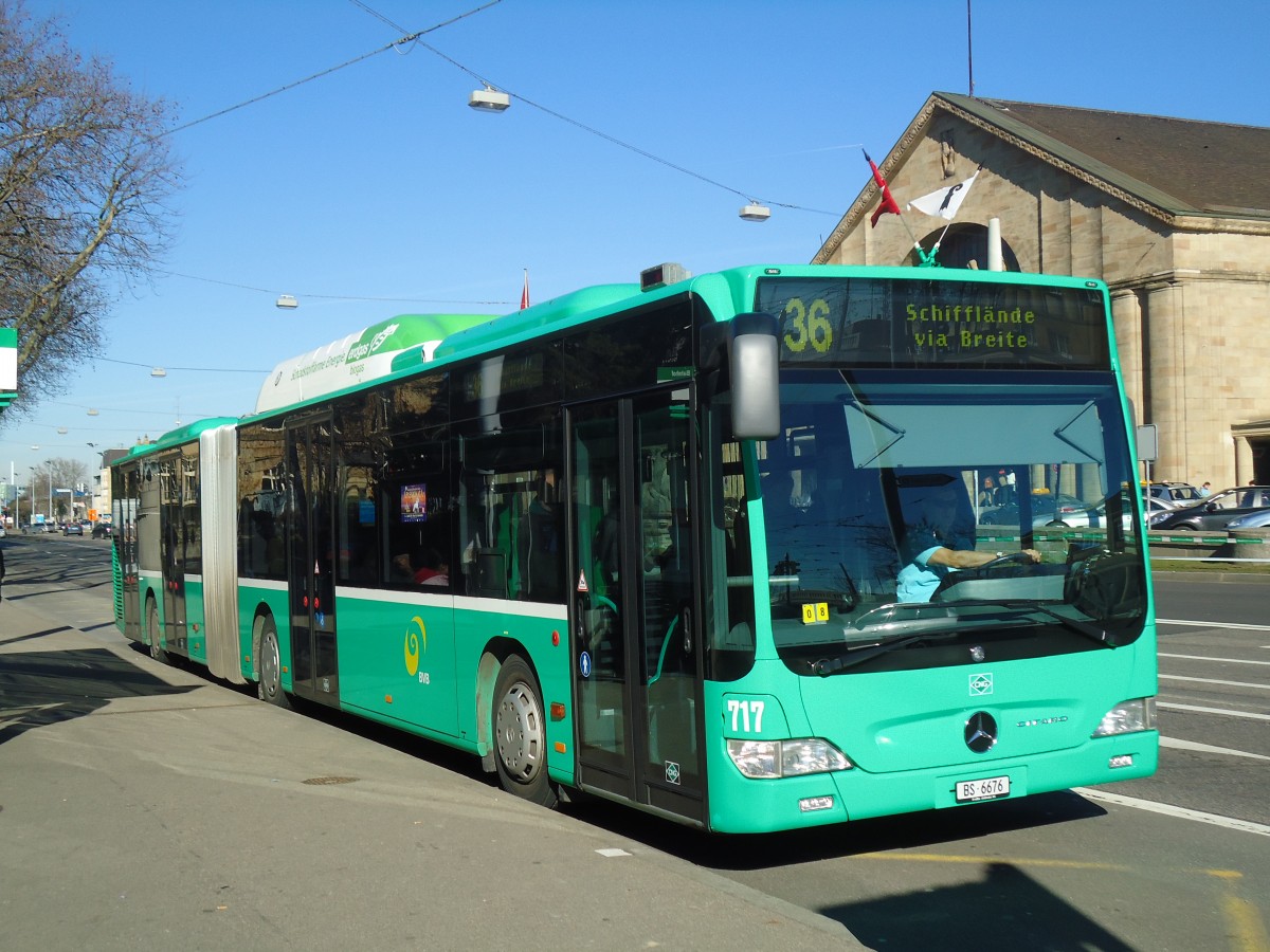 (132'530) - BVB Basel  Nr. 717/BS 6676 - Mercedes am 7. Februar 2011 in Basel, Badischer Bahnhof