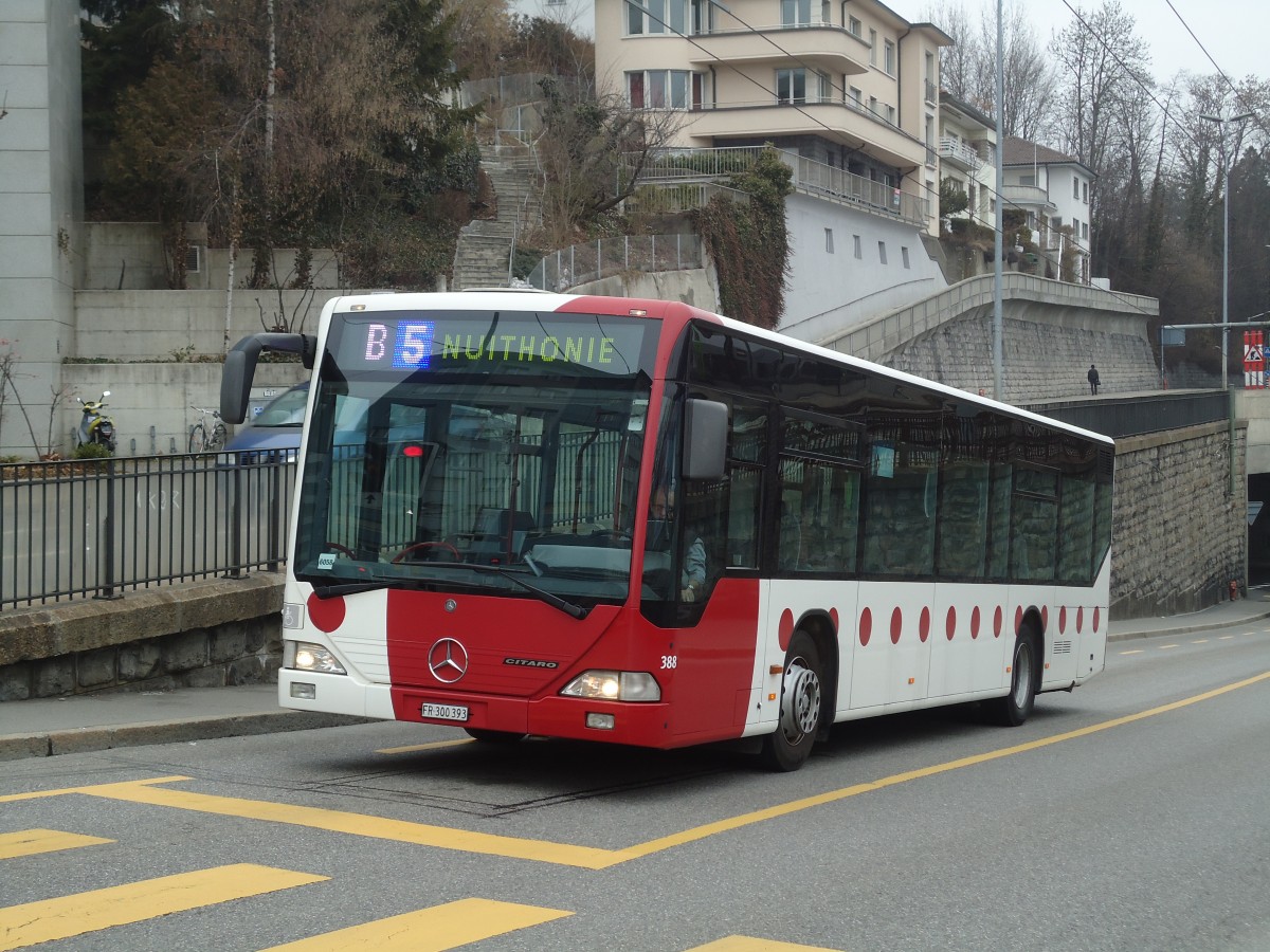 (132'686) - TPF Fribourg - Nr. 388/FR 300'393 - Mercedes am 7. Mrz 2011 in Fribourg, Avenue Beauregard