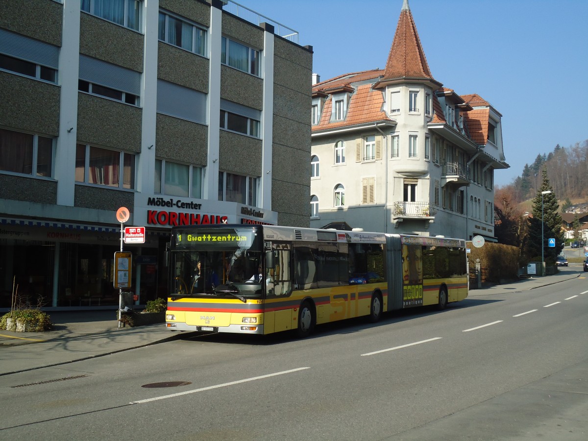 (132'734) - STI Thun - Nr. 106/BE 577'106 - MAN am 7. Mrz 2011 in Thun, Berntor