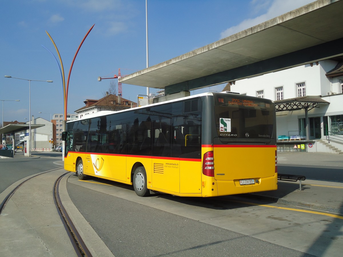 (133'052) - Hsler, Rickenbach - LU 206'585 - Mercedes am 11. Mrz 2011 beim Bahnhof Sursee