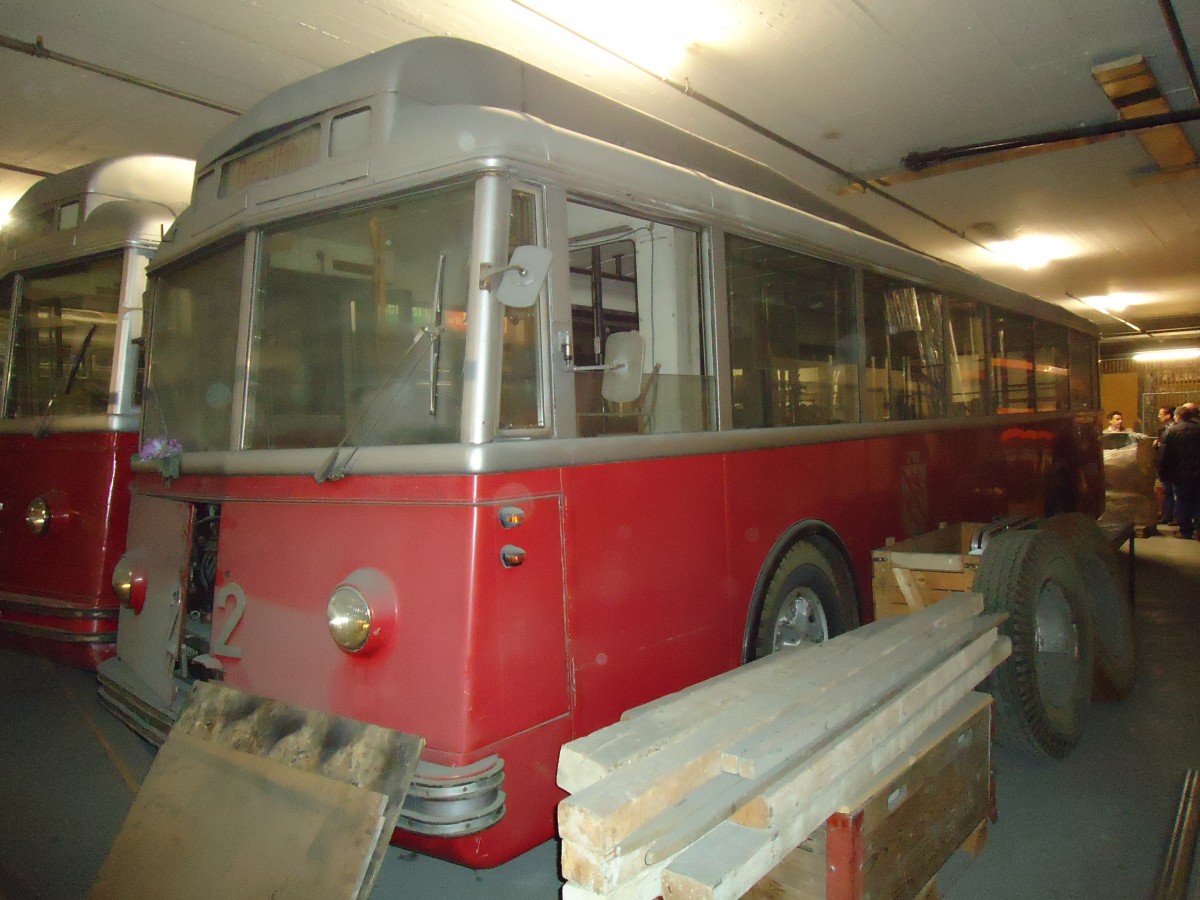 (133'115) - WV Winterthur - Nr. 22 - FBW/Saurer Trolleybus am 20. Mrz 2011 in Winterthur, Depot Grzefeld