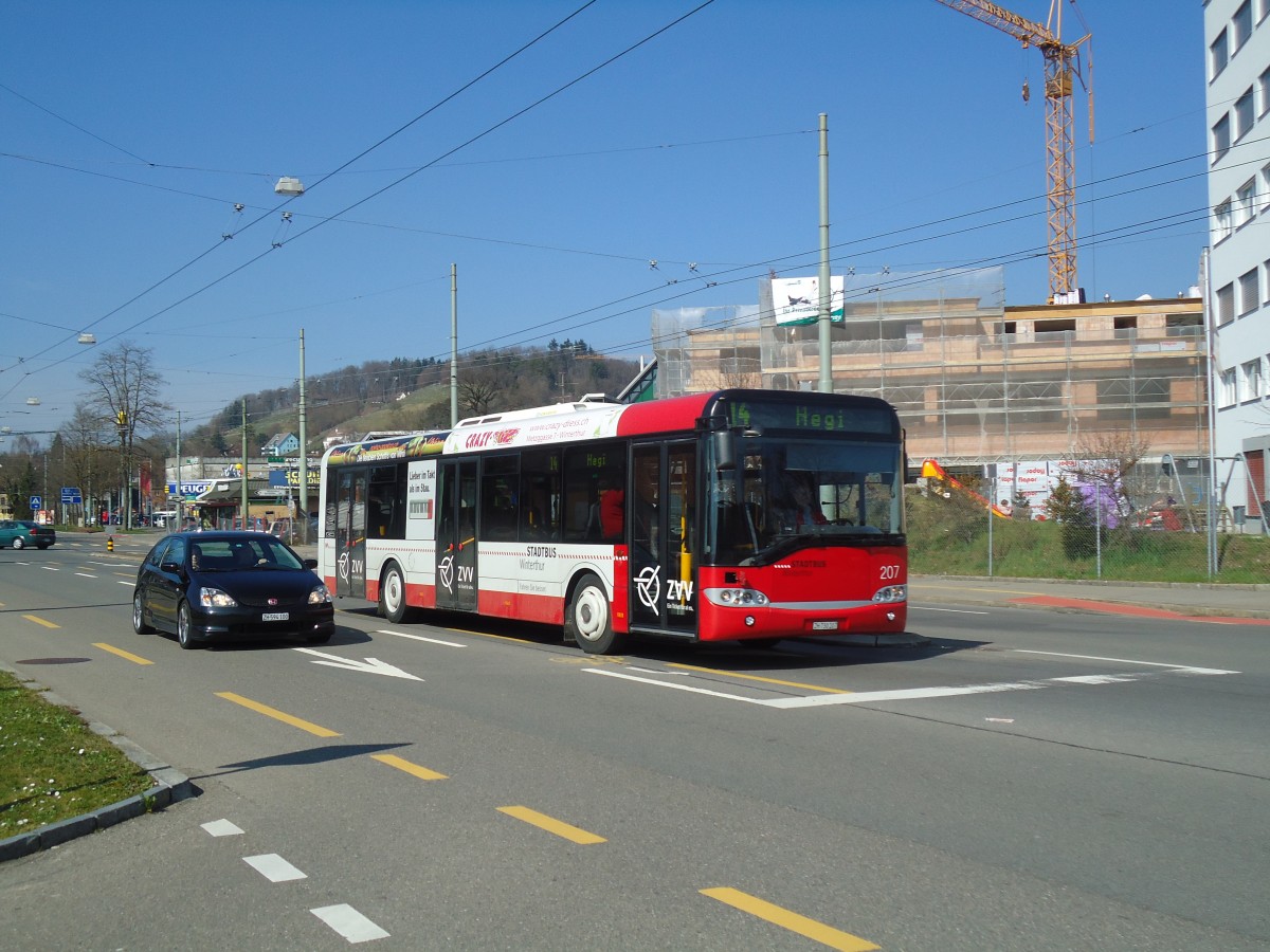 (133'136) - SW Winterthur - Nr. 207/ZH 730'207 - Solaris am 20. Mrz 2011 in Winterthur, Eishalle