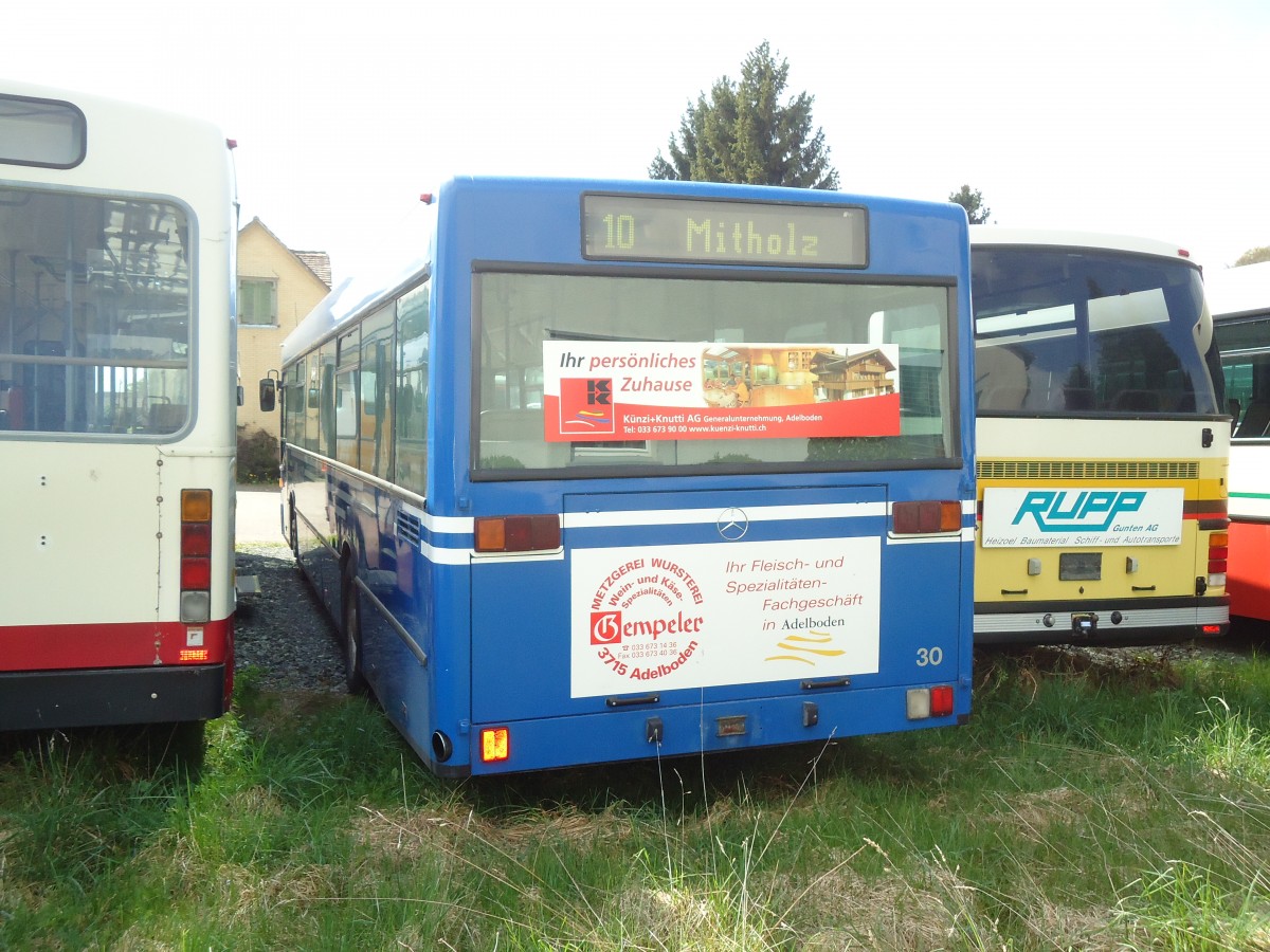 (133'279) - AFA Adelboden - Nr. 30 - Mercedes (ex Nr. 3) am 13. April 2011 in Romanshorn, Spitz