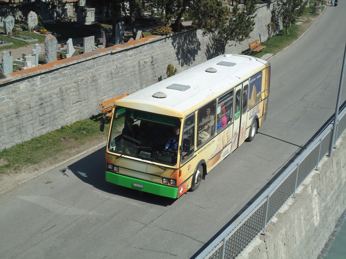 (133'375) - OBZ Zermatt - Nr. 5/VS 133'504 - Vetter (ex Nr. 1) am 22. April 2011 in Zermatt, Kirch-Brcke