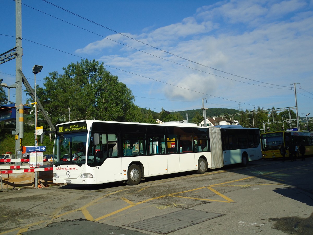 (133'671) - AAGL Liestal - Nr. 94/BL 7222 - Mercedes am 16. Mai 2011 beim Bahnhof Liestal