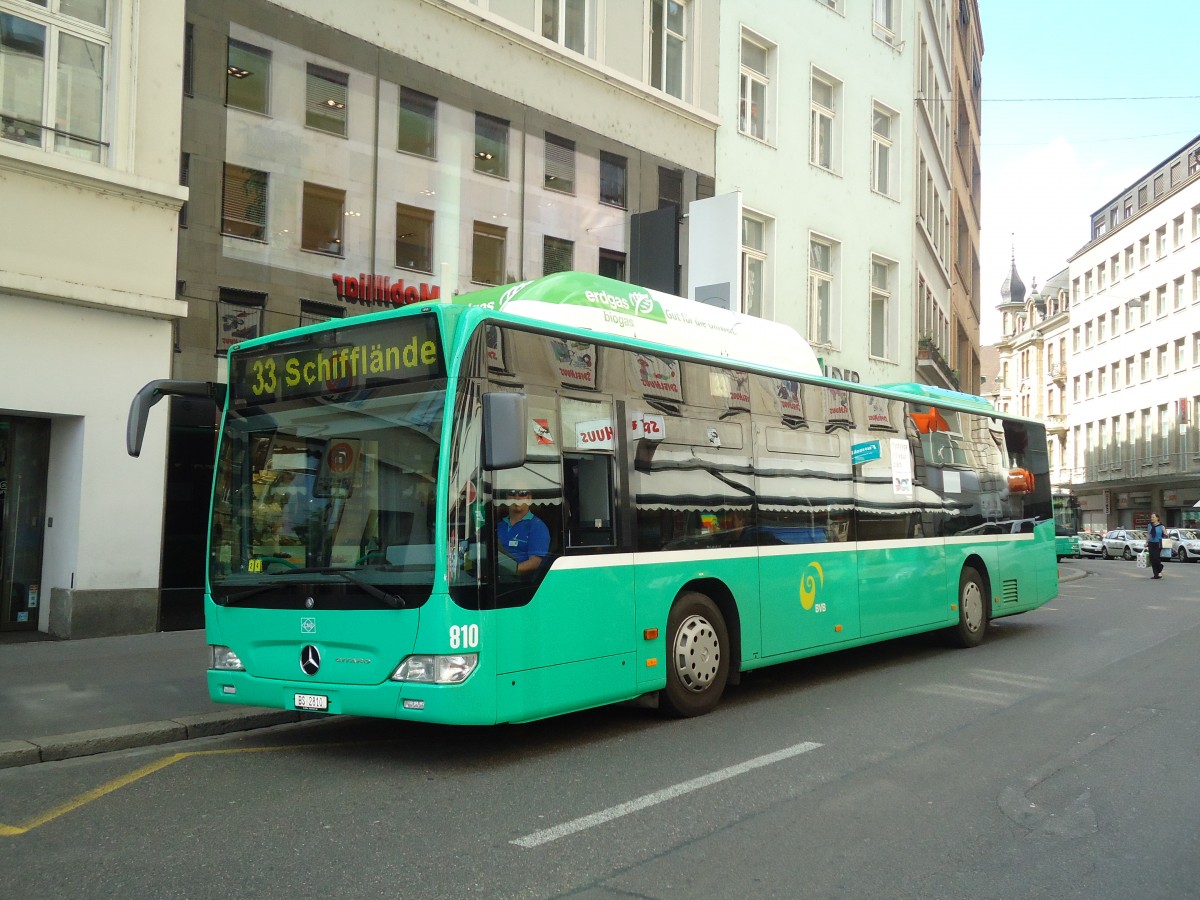 (133'702) - BVB Basel - Nr. 810/BS 2810 - Mercedes am 16. Mai 2011 in Basel, Schifflnde