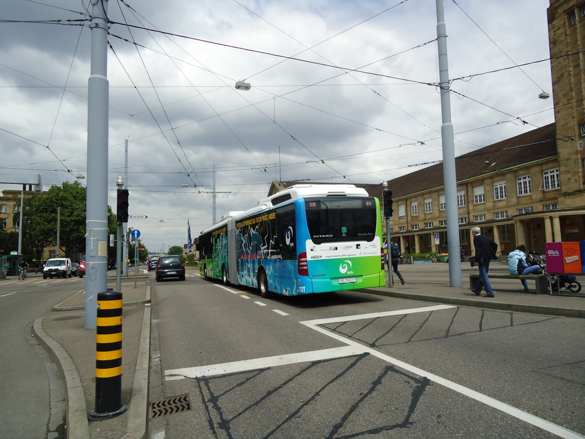 (133'744) - BVB Basel - Nr. 737/BS 59'327 - Mercedes am 16. Mai 2011 in Basel, Badischer Bahnhof