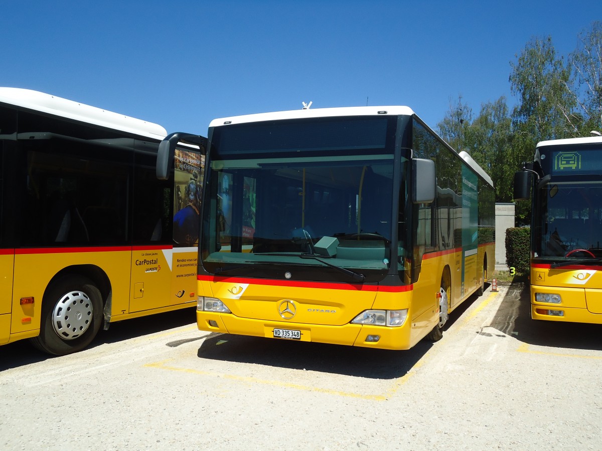 (133'896) - CarPostal Ouest - VD 335'348 - Mercedes am 29. Mai 2011 in Yverdon, Garage