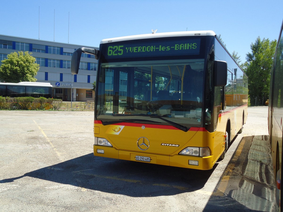 (133'901) - CarPostal Ouest - VD 290'485 - Mercedes (ex Geinoz, Yverdon) am 29. Mai 2011 in Yverdon, Garage