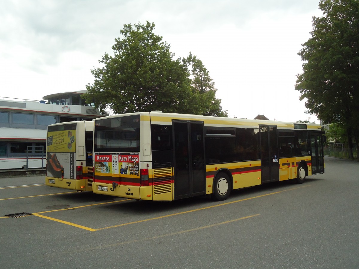 (134'177) - STI Thun - Nr. 83/BE 543'383 - MAN am 11. Juni 2011 bei der Schifflndte Thun