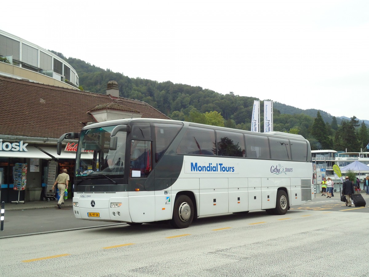 (134'311) - Aus Holland: Gebotours, Nieuwleusen - Nr. 506/BL-VF-36 - Mercedes am 25. Juni 2011 beim Bahnhof Thun