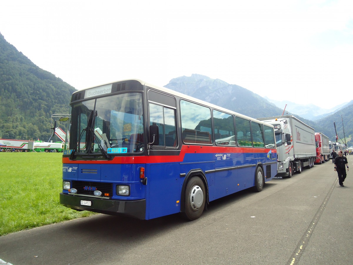 (134'382) - Graf, Buchs - Nr. 1/SG 349'531 - NAW/Hess (ex Thepra, Stans Nr. 11; ex AVBB Schwanden Nr. 5; ex P 24'423) am 25. Juni 2011 in Interlaken, Flugplatz