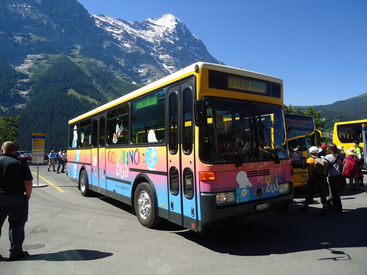 (134'674) - AVG Grindelwald - Nr. 19/BE 363'305 - Vetter am 3. Juli 2011 beim Bahnhof Grindelwald