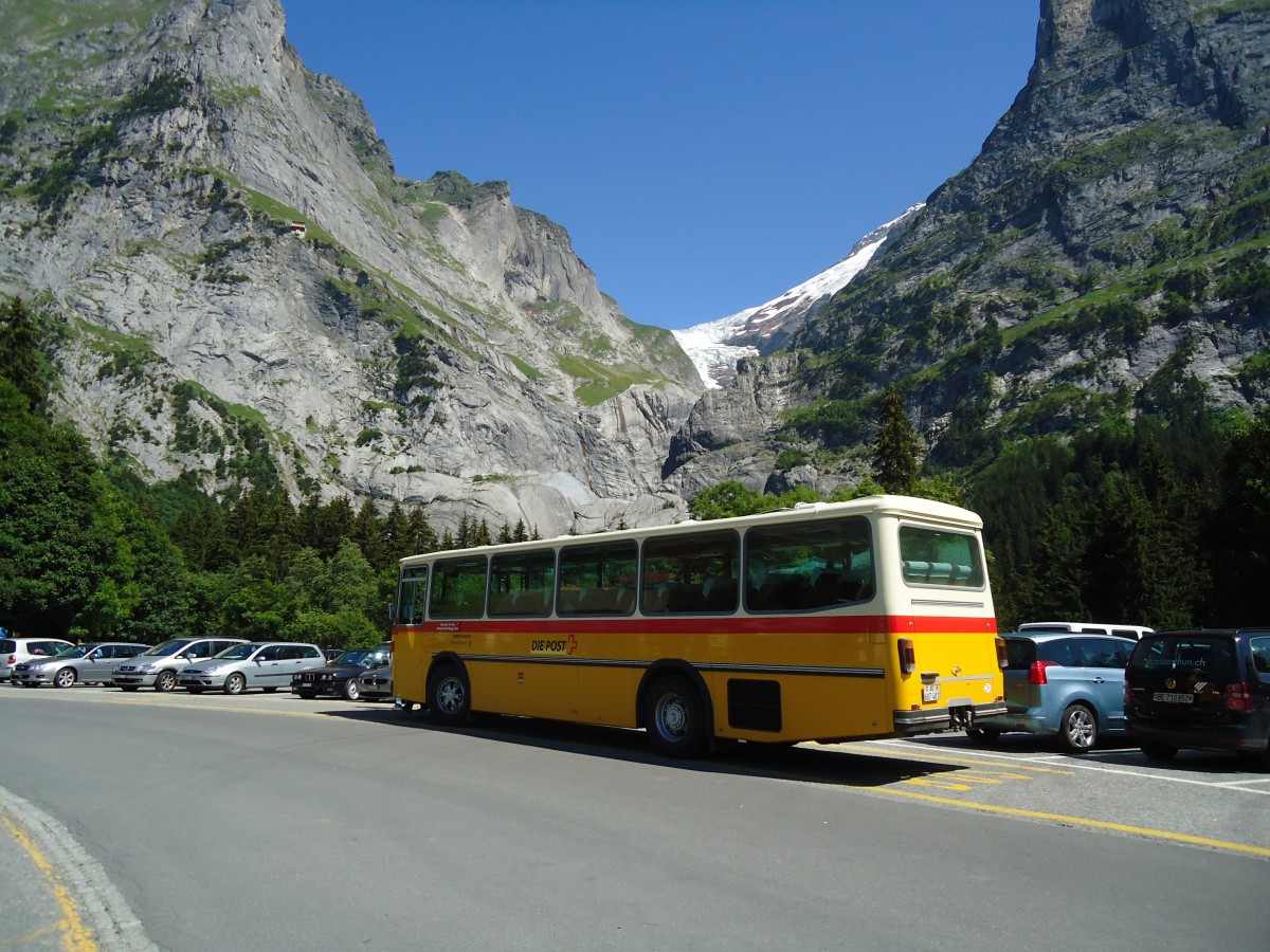 (134'765) - AVG Meiringen - Nr. 74/BE 607'481 - Saurer/R&J (ex P 24'357) am 3. Juli 2011 in Grindelwald, Oberer Gletscher