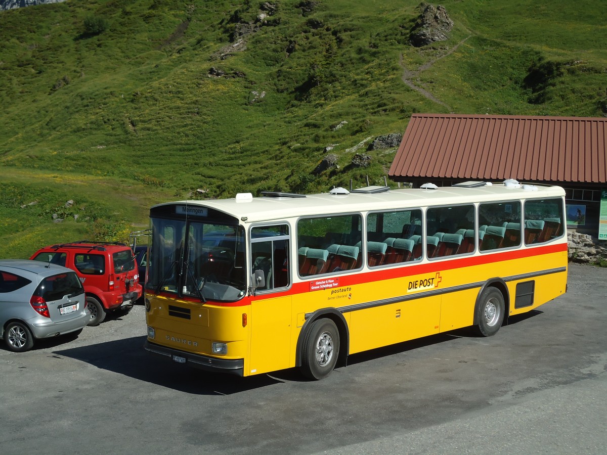 (134'790) - AVG Meiringen - Nr. 74/BE 607'481 - Saurer/R&J (ex P 24'357) am 3. Juli 2011 auf der Grossen Scheidegg