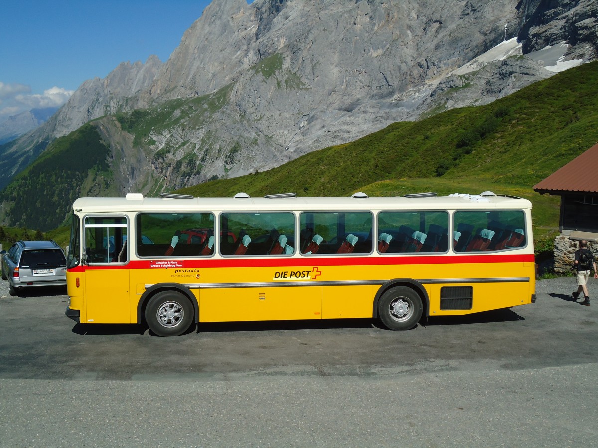 (134'791) - AVG Meiringen - Nr. 74/BE 607'481 - Saurer/R&J (ex P 24'357) am 3. Juli 2011 auf der Grossen Scheidegg