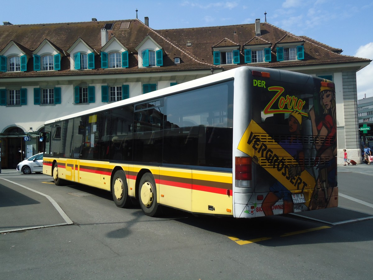 (134'844) - STI Thun - Nr. 79/BE 285'779 - Setra am 9. Juli 2011 beim Bahnhof Thun