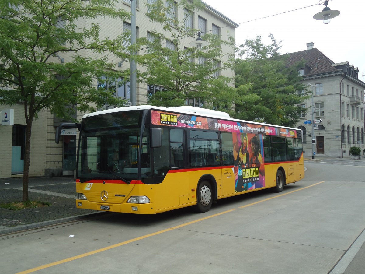 (134'901) - PostAuto Ostschweiz - Nr. 31/TG 128'839 - Mercedes (ex Nr. 18) am 10. Juli 2011 beim Bahnhof Frauenfeld