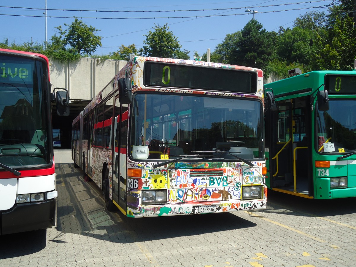 (135'076) - TL Lausanne (BVB 736) - Nr. 641/BS 3236 - Mercedes (ex VAG Freiburg/D Nr. 936) am 12. Juli 2011 in Lausanne, Dpt Borde)