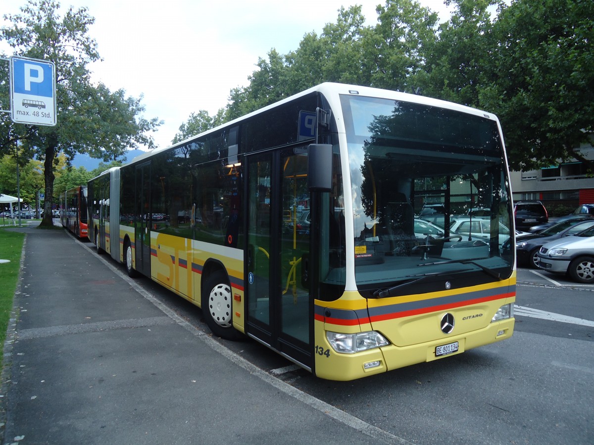 (135'331) - STI Thun - Nr. 134/BE 801'134 - Mercedes am 29. Juli 2011 in Thun, Lachen