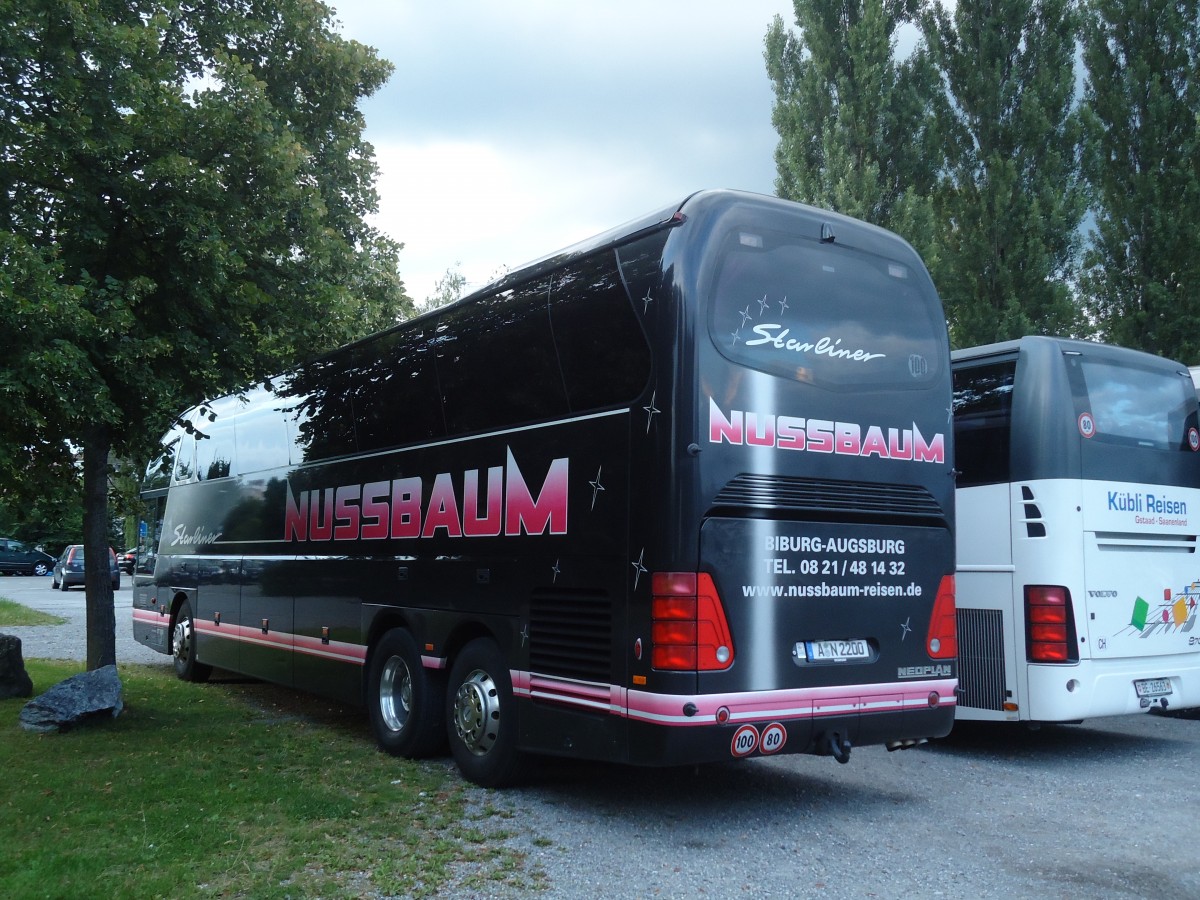 (135'335) - Aus Deutschland: Nussbaum, Augsburg - A-N 2200 - Neoplan am 29. Juli 2011 in Thun, Lachenwiese