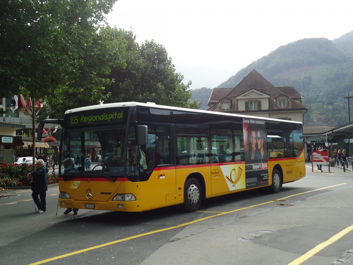 (135'430) - PostAuto Bern - BE 610'542 - Mercedes (ex P 25'380) am 8. August 2011 beim Bahnhof Interlaken West