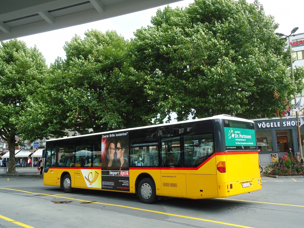 (135'431) - PostAuto Bern - BE 610'542 - Mercedes (ex P 25'380) am 8. August 2011 beim Bahnhof Interlaken West