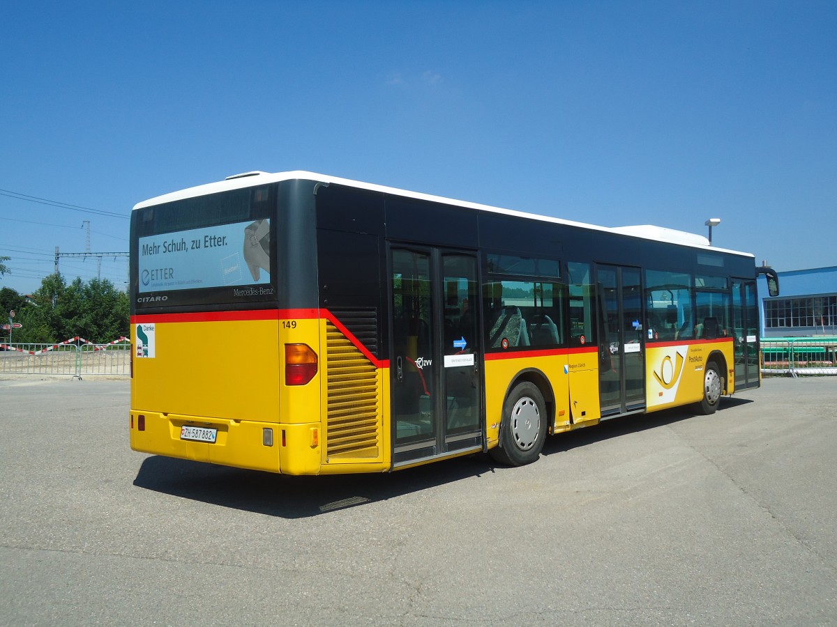 (135'494) - PostAuto Zrich - Nr. 149/ZH 587'882 - Mercedes (ex Nr. 5) am 17. August 2011 in Wil, Larag