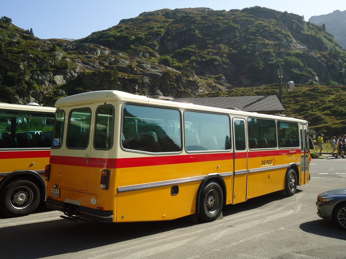 (135'741) - Kammermann, Bern - BE 650'996 - Saurer/Hess (ex Flury, Balm; ex P 24'233) am 21. August 2011 in Susten, Steingletscher