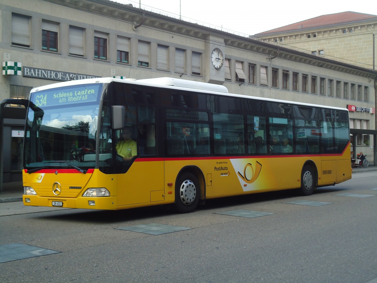 (135'952) - Rattin, Neuhausen - Nr. 50(13)/SH 413 - Mercedes (ex Nr. 34) am 14. September 2011 beim Bahnhof Schaffhausen